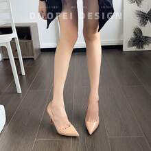 10cm/8cm/6cm Heel Height,Women's High Heels Red Bottom Black High Heels Pointed Toe Stilettos Women Sexy Pointed Toe High Heels Patent Leather High Heels, Tacones De Mujer Elegantes  Wedding Dress Shoes, Zapatillas Elegantes De Mujer  Zapatos De Mujer Tacones Cute Evening Stiletto Pointed Toe Wedding Dress Shoes Slip On Stilettos Zapatos De Mujer Tacones Heels Kitten Heels Shoes For Women Shoes Heels2025 New Nude Red Bottom Shoes Pointed High Heels Women's Stilettos Shallow Mouth Temperament Patent Leather Professional Side Empty Single Shoes - 裸色6cm - 查看 5