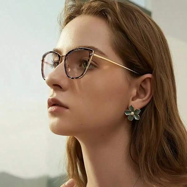1PC And Simple Photochromic Glasses, In College Style, For Casual Travel And Decoration