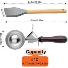 Scoop, Cookie Scoop,Hafan 304 Stainless Steel Icecream Scoops With And Non-Slip Wood Handle,, Mashed Potato Scooper, Fruits, Cookies,Baking