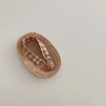 1pc Handmade Fabric Pacifier Chain, Pacifier Teether Anti-Lost Hanging Strap