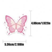 50pcs Pink Graffiti Romantic Quotes Stickers PVC Material Suitable For Luggage Skateboard Storage Cabinet Shelves Electrical Cabinet Helmet Scrapbook Decorative Stickers Matte Finish One-Time Use Perfect For Holiday Gifts!