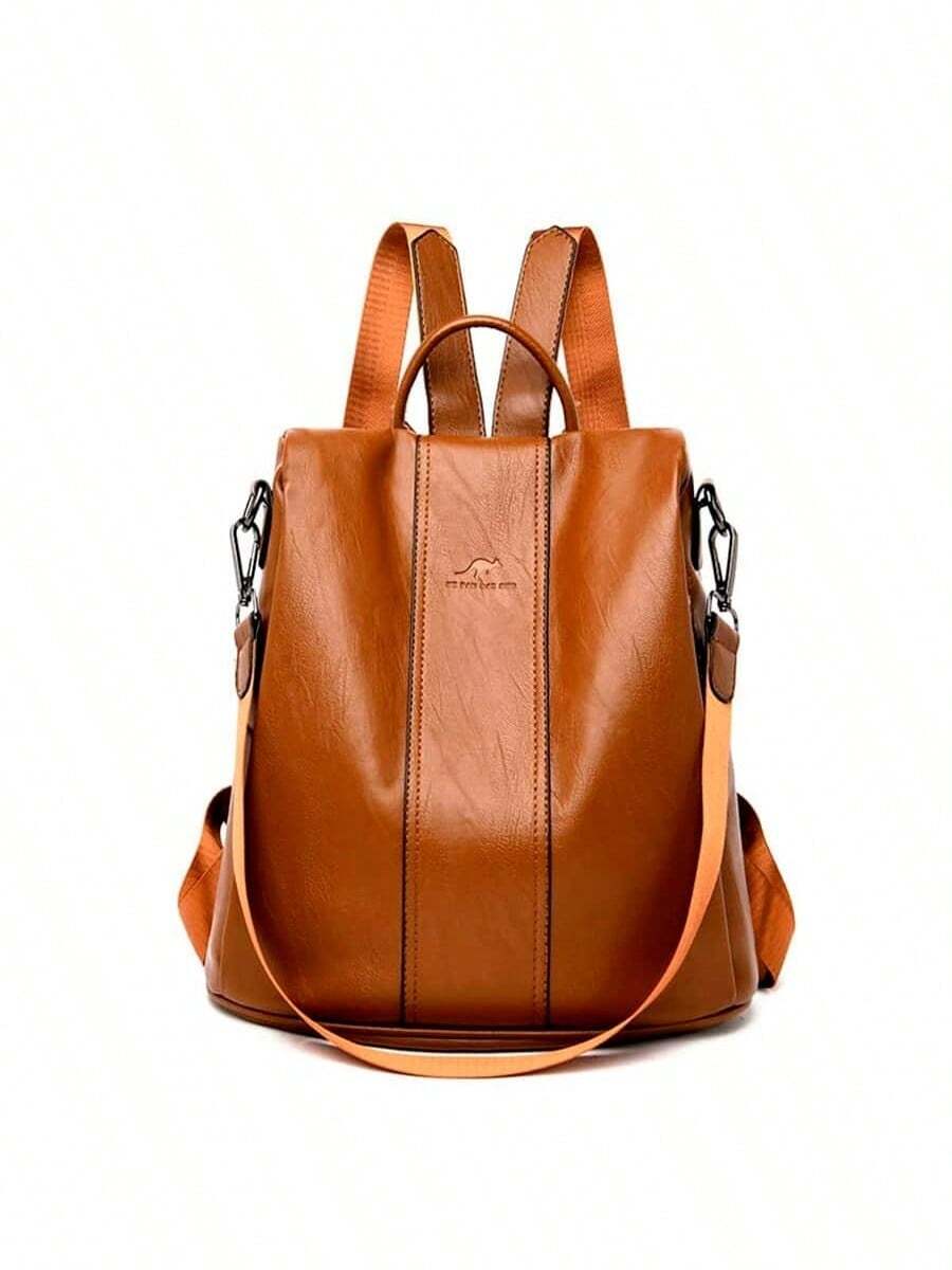 Women's Backpack Leather Casual Stylish Anti-Theft - Unta - View 1