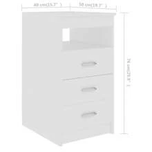 Larryhot Bureau Blanc 140x50x76 cm Bois d'ingénierie, solide et durable, facile à assembler, beau, idéal pour la décoration de la maison et les cadeaux