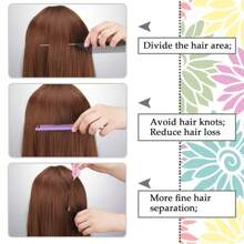 Random Professional Point-Tailed Comb Pin-Tailed Comb Rat-Tailed Comb Parting Comb Stainless Steel Tail Comb Anti-Static Hairbrush: Multi-Functional Comb For Normal Hair For Combing Out Tangles Hair Styling Candy Colours, Ideal For Hairdressers, Salons And Home Use