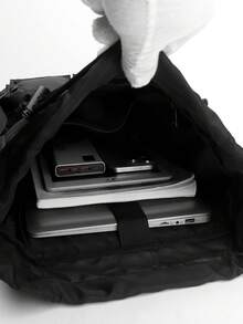 时尚多口袋背包，休闲通勤笔记本电脑包，大容量，防水，轻便，适合校园、商务、户外、运动、徒步旅行，尼龙包