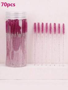 Bộ 100/70/50 cọ chuốt mi, cọ chuốt mascara (có hộp đựng), cọ chuốt lông mày dùng một lần, cọ nối mi, cọ chuốt lông mày, cọ thoa dầu thầu dầu (Không phải tất cả các sản phẩm đều có hộp đựng) (Có nhiều màu sắc để lựa chọn) - Màu Hồng Tươi - Xem 15