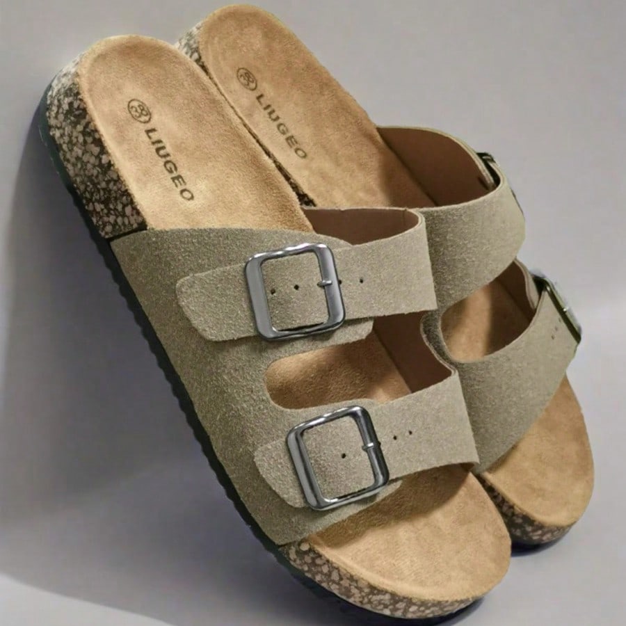 Sandalias cómodas de suela blanda, pantuflas tipo mula de verano para mujer, sandalias unisex para pareja para caminar en la playa