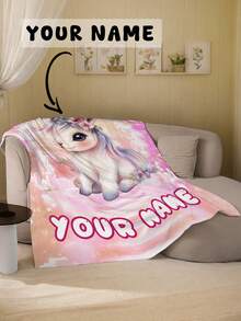 1 件可定制柔软温暖的毛毯，适合作为送给女孩、男孩、成人、情人节的礼物，轻便、舒适 - 非常适合母亲节、生日、儿童节、父亲节、毕业典礼、婚礼、圣诞节、家庭沙发、床、汽车、卧室、客厅使用