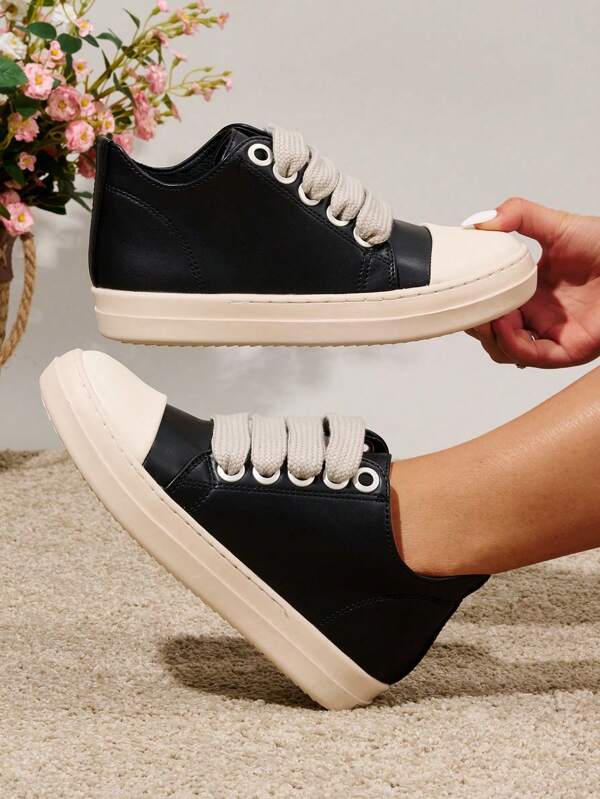 Children Fashionable Leather Sports Shoes, Non-Slip Wear-Resistant Soft Casual Sports Shoes; 1 Pair Unisex Cute Comfortable Canvas Lace-Up Flat Sports Shoes For Boys And Girls; Basketball Sports Shoes; Tennis Round-Toe Sports Shoes