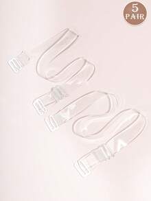 Women Invisible Bra Strap, Underwear Accessories, Detachable Bra Strap, Decoration Band, Suitable For Women Bra, Transparent Shoulder Strap Lingerie, Seamless Invisible, Bra Replacement Strap Accessories, Non-Slip, Cold-Shoulder, Dress, Bikini, Swimwear, Wedding Gown, Evening Dress - Multicolor - View 8