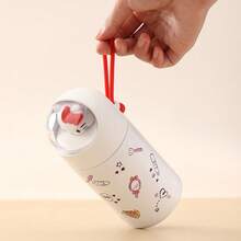 Sanrio Hello Kitty Thermos Cup Cute Cartoon Water Cup Water Bottle Mini Pocket Portable Stainless Steel Insulated Cup Mug Children Gift 280ml/9oz - White - View 3