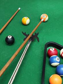 1pc Retractable Billiard Cue Stick Bridge With Bridge Head, Pool Billiard Cue Telescopic Cue Racker Deer Head Shape Fitting, Plastic Bridge Head - Multicolor - View 3