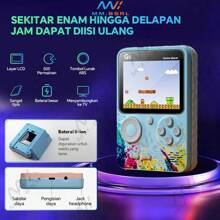 Retro Mini Handheld Spielekonsole für Kinder und Erwachsene - 3,5'' HD Bildschirm tragbarer Videospielplayer mit AV-Ausgang, wiederaufladbarer Akku, 500 Klassische Spiele - Weihnachts-, Halloween-, Erntedankfest-Geschenke