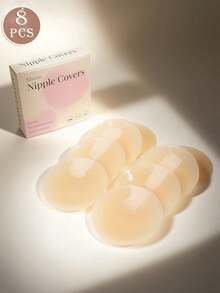 Women's Summer Gift Box Silicone Nipple Covers, Invisible Seamless, Waterproof Sweat-Proof, Breast Petals, Adhesive Bra, Strapless Sticky Bra, Reusable, Suitable For Sleepwear, Wedding Dress, Dresses, Bikini, Swimwear, Backless Outfits, Sports Bras, Halloween, Back To School, Campus - Multicolor - View 3