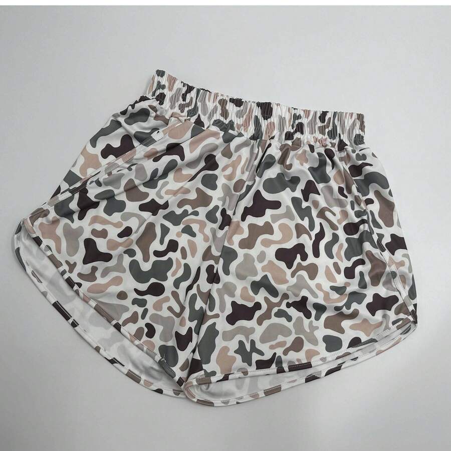 Camo Prints Shorts For Women, Fashion High Waist CasualShorts - MCK - Xem 1