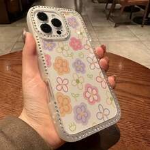 Funda para teléfono 1PC Teléfono Bling de Doble Cara, Parte Trasera Dura Suave a Prueba de Golpes, Multicapa, TPU + PC, Compatible con 16/15/14/13/12/11 Pro/Plus - transparente - Ver 6