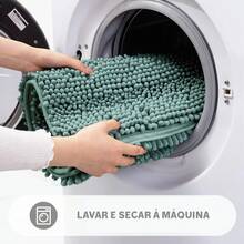 40x60 Non-Slip Microfiber Noodle Ball Bathroom Rug Kit - màu xanh lá - Xem 2