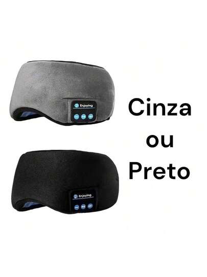 Tapa Olho Máscara Dormir Fone De Ouvido Bluetooth Confortável LEO