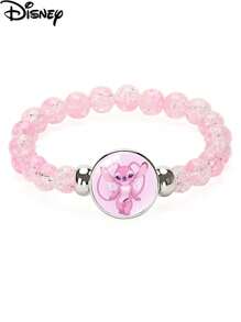 1 buc brățară cu mărgele colorate Disney Stitch Interstellar Baby Cartoon, brățară pentru femei, brățară, accesoriu, potrivită pentru ținuta zilnică, cadou de ziua de naștere pentru prietenă/cele mai bune prietene, cadou pentru studenți înapoi la școală, brățară pentru cupluri de petrecere