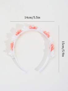 1 件 Pactorale 女孩花朵发带，女孩白色和绿色花朵头带，适合日常、外出、夏季派对，女孩优雅发饰 - 花朵髮箍 - 查看 11