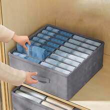 1PC Super Sized Wardrobe Storage Compartment For Storing Jeans, Sweaters, And Shirts - A Partitioned Clothing Storage Box For Wardrobes, Robes, Bedrooms, And Bookshelves - Multicolor - View 6