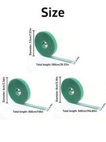 1Pc Dây Buộc Cây Bằng Nylon Tự Dính Màu Xanh Lá Cây Có Thể Điều Chỉnh Móc Vòng Hỗ Trợ Dây Buộc Vườn Băng Buộc Có Thể Tái Sử Dụng Dải Băng Buộc - Nhiều màu - Xem 3