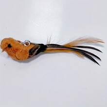 猫玩具鸟替换头，猫玩具，猫玩具棒替换鸟，人造羽毛材料，猫玩具替换鸟，带铃铛的猫棒鸟替换逗猫棒头，坚固的室内娱乐猫玩具 - 彩色 - 查看 23