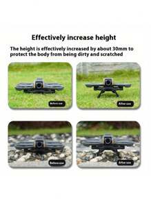 For Avata2 Tripod Heightened Landing Gear Crossing Machine Sled Folding Protector Accessory