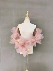 1 对女士主教袖，颜色有黑色、白色、红色、浅蓝色、粉色、香槟色，适合婚纱、摄影、角色扮演、派对装饰配件秋季配饰 - 彩色 - 查看 9