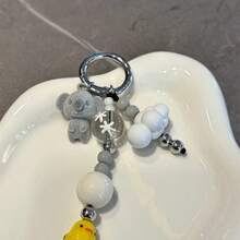 Adorable Multifunctional Accessory! This Charm - Packed Piece Doubles As A Phone Pendant, Keychain, And School - Bag Adornment. With Cute Elements Like A Koala, Clouds, And A Tiny Chick, It Adds A Touch Of Charm To Your Essentials. A Must - Have For Those Seeking Both Style And Versatility! - Koala Chicken Ornament - View 5