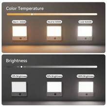 运动传感器壁橱灯，7000mAh 可充电吸顶灯，带遥控器，3 种色温和可调光，磁性安装 LED 淋浴灯，适用于浴室、楼梯、走廊、车库