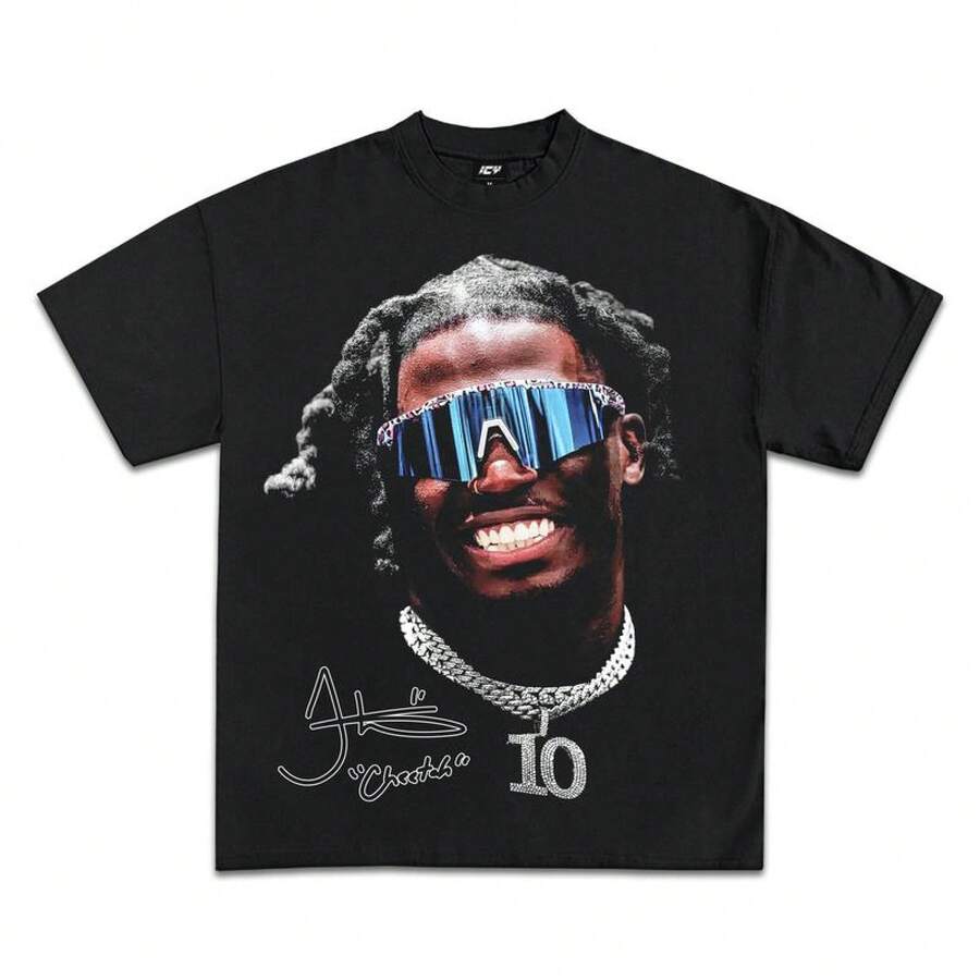 Pro Athlete Inspired Graphic T-Shirt – Streetwear Cotton Tee, Made In USA - màu đen - Xem 1