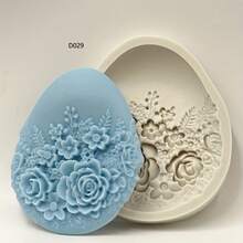 Plumeria Flower Hanging Plate DIY Handmade Fragrance Gypsum Multifunctional Silicone Mold - Gray - View 1