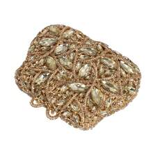 Crystal Evening Bag Clutch Diamond Women Wedding Party Purse Bridal Dinner Clutches Female Handbags Bag - 金色 - 查看 3