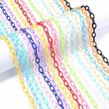 10pcs/Pack Colorful Acrylic Chain, DIY Jewelry Accessories, Necklace Chain, Eyeglasses Chain, Mask Chain - Multicolor - View 8