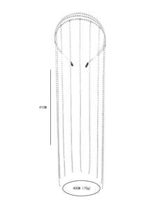 1pc Double Layer Rhinestone Tassel Hairband Party Tiaras Carnival Head Jewelry Hair Chain Head Pieces Jewelry Hair Vine Chain, Hair Jewellery, Wedding