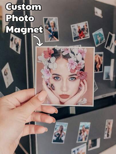 1/5/10PCS Custom Photo Fridge Magnets, Personalized Flexible Picture Magnet Set, Magnetic Photo Keepsake Cards – Unique Gifts For Family & Friends, Fun Home Decor For Birthdays & Anniversaries