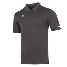 Under Armour Short Sleeve Collared Quick-Dry Breathable POLO Shirt - Dark Grey - View 1