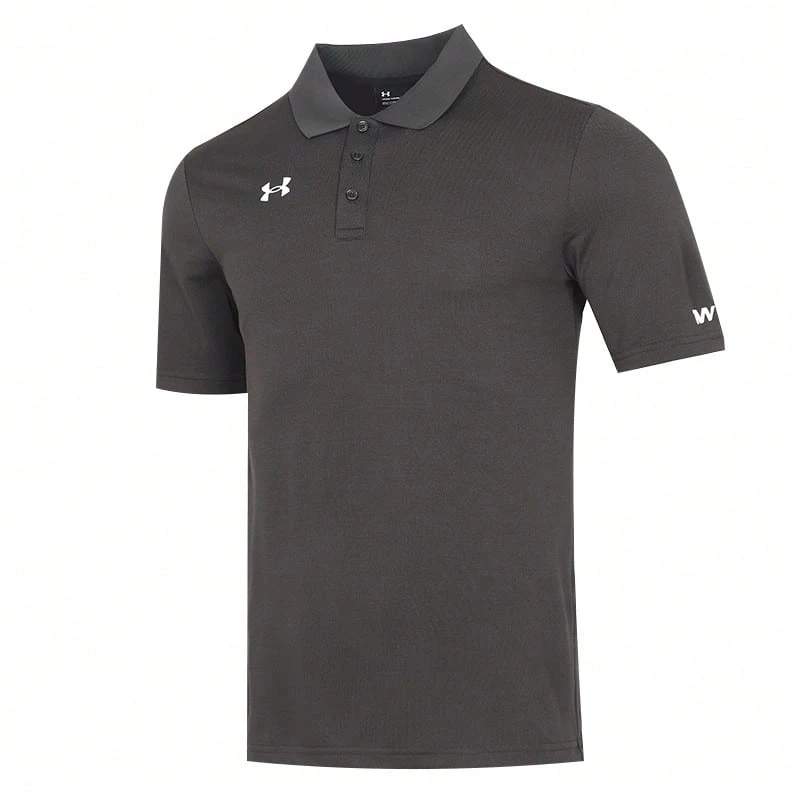 Under Armour Short Sleeve Collared Quick-Dry Breathable POLO Shirt - Dark Grey - View 1