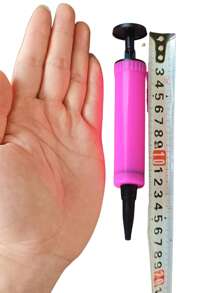 1pc Manual Balloon Inflator Pump - No Electricity Required, Random Color (Red, Green, Yellow, Pink) Handheld Latex & Foil Balloon Inflator - Easter, Wedding, Christening, Thanksgiving Party Accessory, Easy Operation Durable Design, Essential Tool For Celebrations (Recommend Purchasing 28CM Extra Large Size)