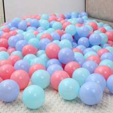5/10/20/30/100 个球装，适用于球帐篷，彩色塑料球，儿童游戏球，适用于球坑、弹跳屋、儿童泳池和游戏屋，生日派对礼品，颜色和款式随机 - 彩色 - 查看 9