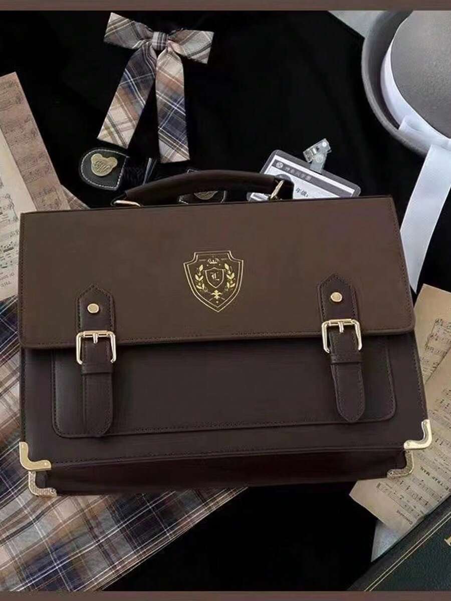 Cặp học sinh JK Uniform, Balo phong cách Anh, Túi học sinh Uniform đeo một bên vai, Sức chứa lớn, Thiết kế mới nhất - Nhiều màu - Xem 1