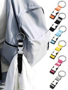 Metal Buckle Travel Belt Portable Anti-Theft Packing Belt Luggage Organization, Multi-Functional Adjustable Luggage Belt, Luggage Travel Accessories, Compatible Luggage, Backpacks, And Luggage Of All Sizes, Wall-Mounted Storage For Gloves Scarves, Backpack Clothespin, Portable Anti-Theft Packing Belt Luggage Organization Travel Essentials Vacation Summer Holiday Back To School - Multicolor - View 2