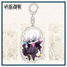 Jujutsu Kaisen 1 pezzo ciondolo portachiavi, charm per telefono, portachiavi per auto, decorazione per zaino, accessorio per borsa, regalo festivo, con personaggi anime in kimono di Gojo, Yuji, Geto, Megumi, Toge, Sukuna in acrilico
