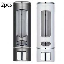 جهاز توزيع سائل غسيل مثبت على الحائط سعة 400 مل - ضغط يدوي، مناسب لجل الاستحمام والشامبو ومطهر اليدين والمستحضرات السائلة، مناسب لتنظيف حمام المنزل والفندق | جهاز سائل حديث | توزيع مثبت على الحائط