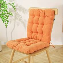 1 件加厚舒适椅垫，现代风格，涤纶面料，办公室和客厅多用途，纯色，家居装饰