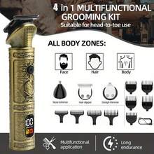 Exquisite Men's Electric Hair Clipper, USB Charging, Battery Level Display, Sharp And Precise Cutting Cordless Beauty Set, The Best Choice For Beauty Sets, Father's Day, The Perfect Gift For Him