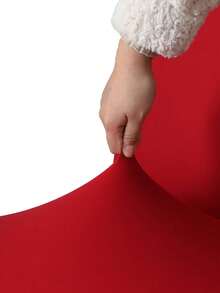 4/6 pezzi Coprisedia in seta di latte rossa, copri divano elastici anti-polvere e anti-sporco per soggiorno, hotel, ristorante, cucina, decorazione per la casa, adatti per tutte le stagioni, copridivano natalizio, decorazione natalizia