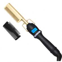 UKLISS Hot Air Brush, Electric Hair Straightening Brush, Quick Heating African Style Brush (For Women), Ceramic Electric Hair Straightening Brush, Curling Iron, Styling Hot Brush - EU C Type Plug(220-240V) - View 13