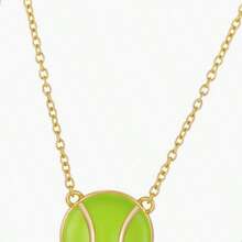 Sports Pendant Necklace For Women Girls Mom Holiday Gift Trending Now Daily Pick Team Game Day Jewelry Softball Soccer Basketball Football Baseball Pickleball Outfit Upgrade - 金色 - 查看 1